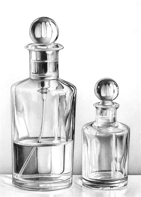 How To Draw A Perfume Bottle - Surrealist Drawing Techniques