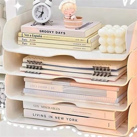 One Desktop File Storage Rack, Bookshelf, Desk Stand, Office A4 Paper ...