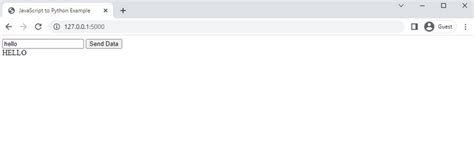 How to Pass Variable From Flask to JavaScript 的图像结果
