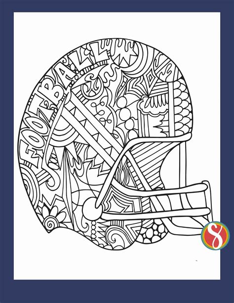 Free Football Coloring Pages — Stevie Doodles