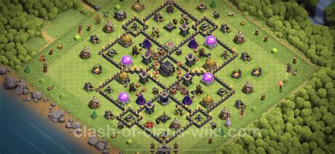 Farming Base TH9 with Link - Clash of Clans - Town Hall Level 9 Base ...