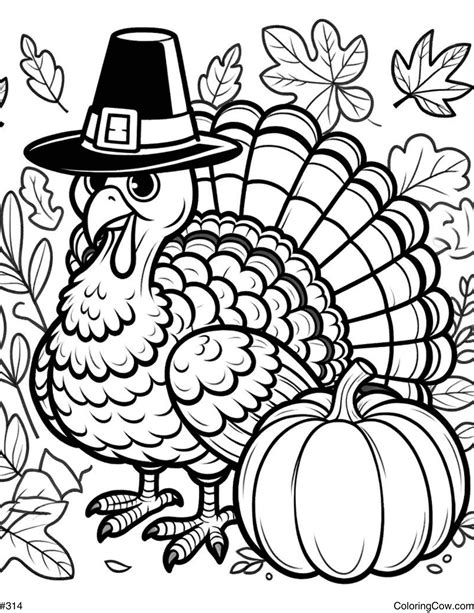 Thanksgiving Turkey Coloring Page