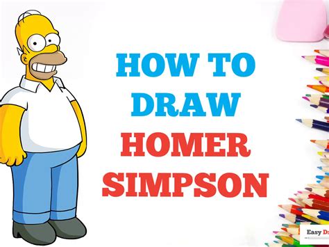 How To Draw A Cartoon Homer Simpson
