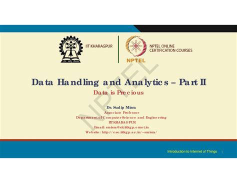 Week 12 Lecture Material - 1 Da ta Ha ndling a nd Ana lytic s – Pa rt ...