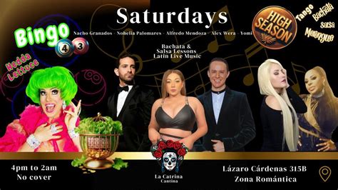 Bingo and Salsa Saturdays at La Catrina Cantina , La Catrina Cantina ...