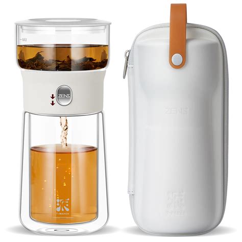 Amazon.com: ZENS Modern Tea Pot, Glass Teapot with Infusers for Loose ...