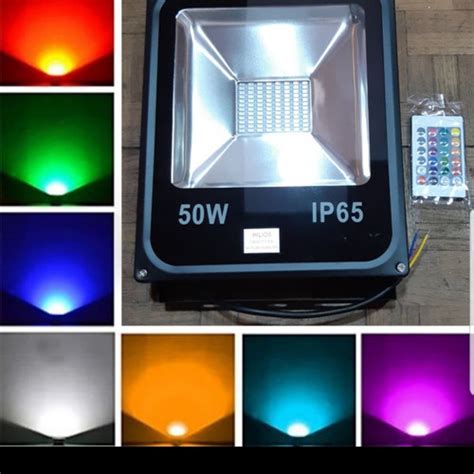 Jual LAMPU SOROT LED SMD 50 WATT RGB /LAMPU TEMBAK 50WAT FLOODLIGHT RGB ...