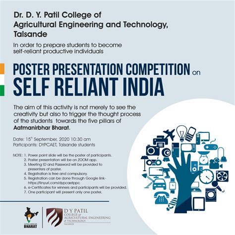 D Y Patil | Poster Presentation Competition on “Self Reliant India”