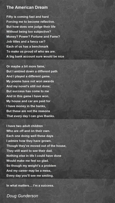 American Dream Poems