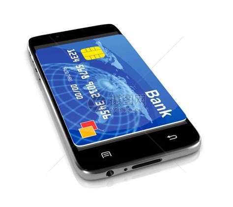 使用银行卡3D说明白电远程付款服务概念的智图片素材-正版创意图片503113015-摄图网