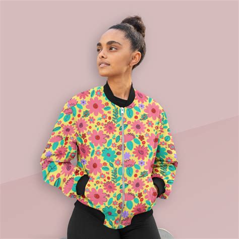Flower Haze Bomber Jacket – Cute Stuff Co.
