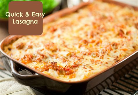 Quick, Easy, Delicious Lasagna!