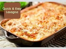Quick, Easy, Delicious Lasagna!