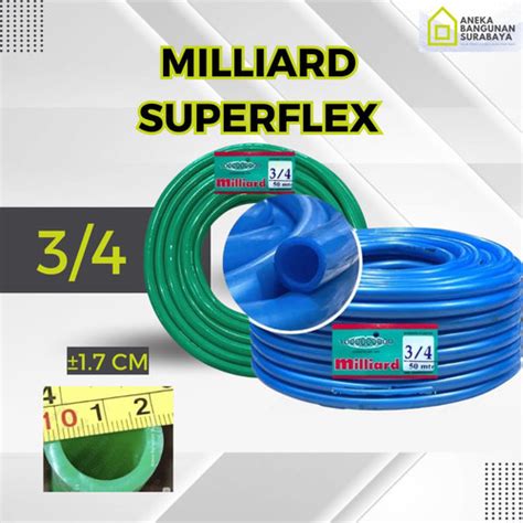 Jual Selang air Milliard ¾ SUPERFLEX ( per meter ) - Biru - Kota ...