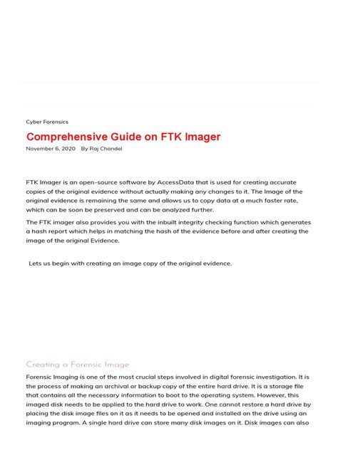 Image result for Using FTK Imager