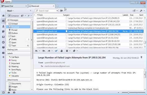 Image result for Opera Mail Client