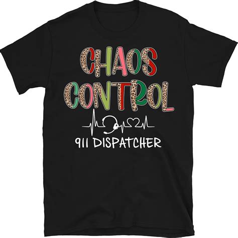 Amazon.com: Chaos Control 911 Dispatcher Shirt, Christmas 911 ...