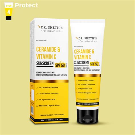 Ceramide & Vitamin C Sunscreen - 125g – Dr Sheth's