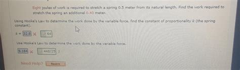 Image result for Joules with Spring Constant