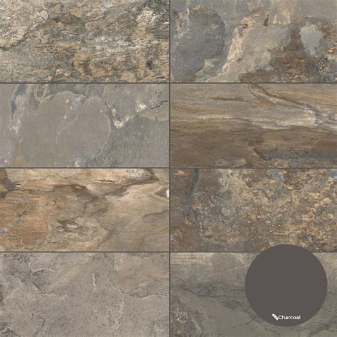 The Tile Life Wells Stone Multi Brown 12-in x 24-in Matte Porcelain ...