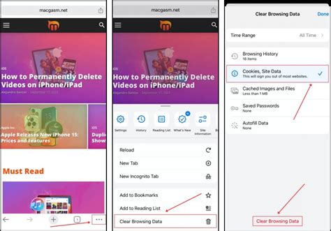 Image result for Clear Cache Using iPhone