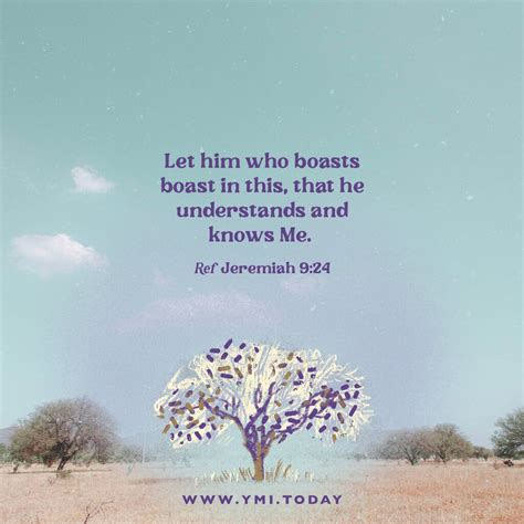 Typography: Jeremiah 9:24 - YMI