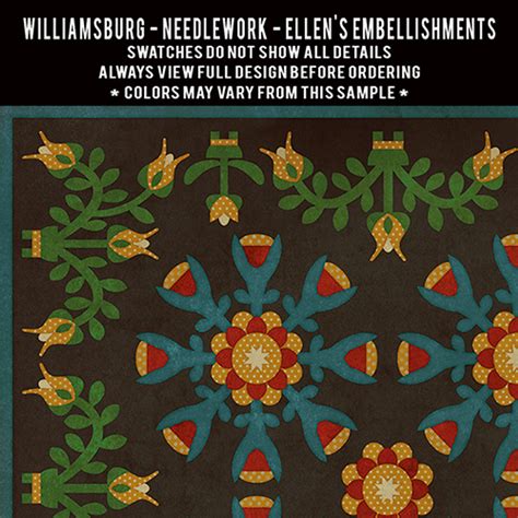 Swatches for Needlework - vinyl floor cloths - Pura Vida Home + Gift