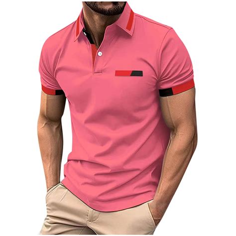EOYWHK Mens Button Up Shirts Short Sleeve Golf Shirts Business Casual ...