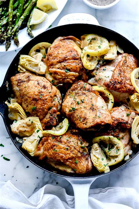 Lemon Chicken Thighs with Artichokes | Recipe Cart