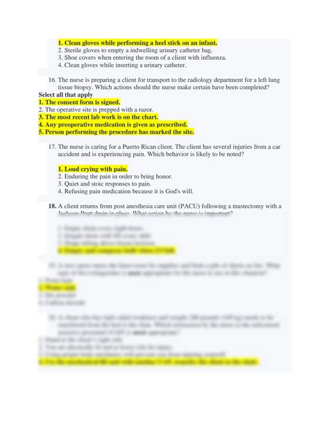 SOLUTION: Nclex practice questions hurst review fundamentals 2023 grade ...