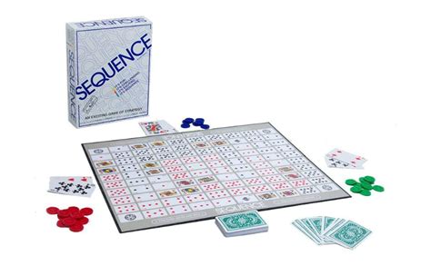 Buy Sequence Board Game with Playing Board, Playing Cards and Red ...