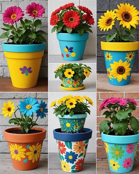 20 DIY Decorative Flower Pot Painting Ideas To Try - Toolz Geek