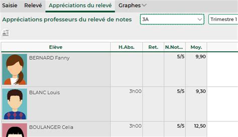 Image result for Comment Changer Mes Notes PRONOTE