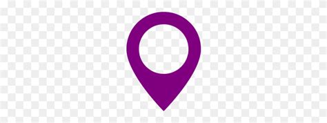 Purple Map Marker Icon - Marker Circle PNG - FlyClipart