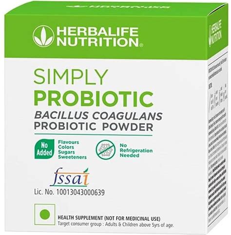 HERBALIFE Simply Probiotic Bacillus Coagulans Probiotic Powder(30 ...