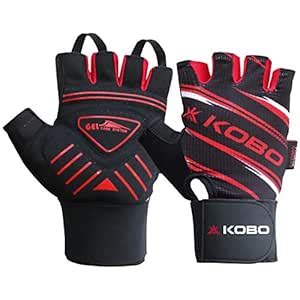 Buy Kobo WTG-37 Gym Gloves for Weight Lifting Exercise & Fitness with ...