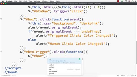 jQuery: How to Trigger an Event using trigger() Method in jQuery