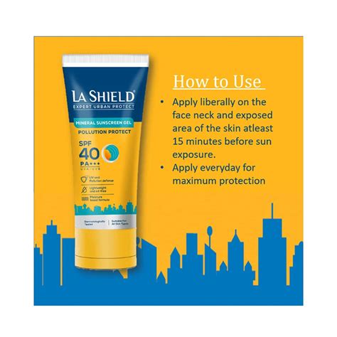 Buy LA SHIELD EXPERT URBAN PROTECT MINERAL SUNSCREEN GEL SPF 40 (50G ...
