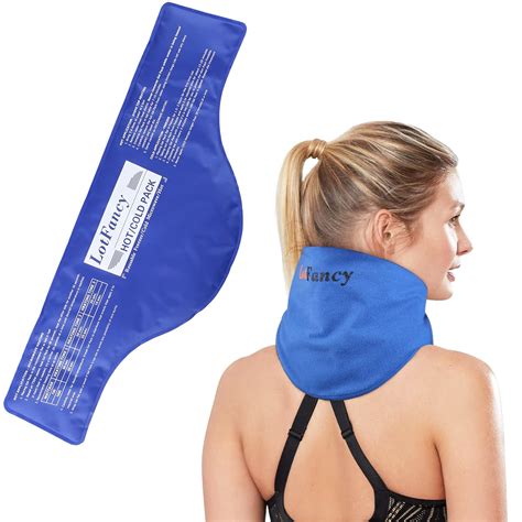 LotFancy Neck Ice Pack Wrap, Hot Cold Therapy for Shoulders, Cervical ...