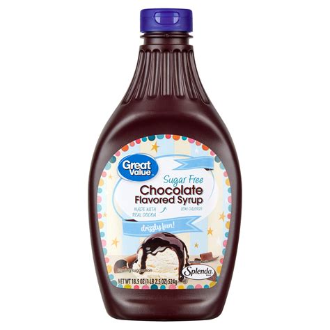 Great Value Sugar Free Chocolate Flavored Syrup | Fig App