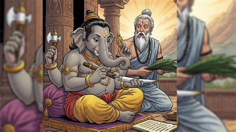 how did vyasdev and ganesha write the script of mahabharata together ...