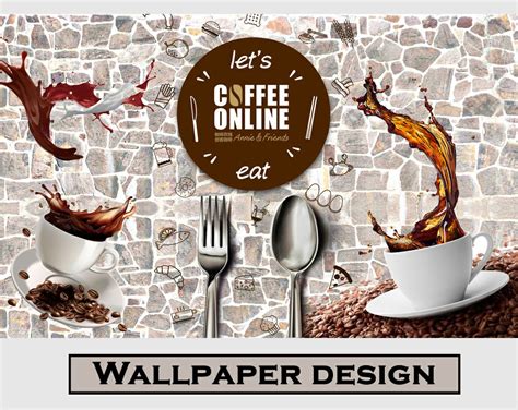 Cups Coffee Fork Spoons HD Wallpaper For Cafe Restaurant Wallpaper ...