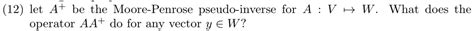 Image result for Moore-Penrose Inverse Example