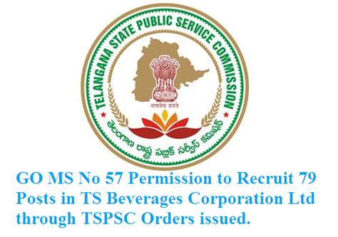 GO MS No 57 Permission to fill 79 Posts in TS Beverages Corporation ...