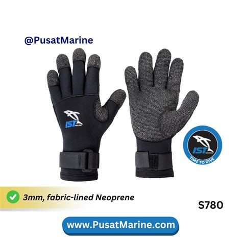 Sarung tangan Selam 3mm Kevlar Gloves - S780 Size M - Pusat Marine
