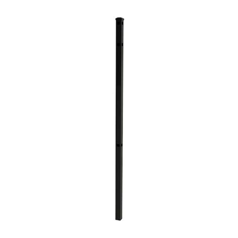 Ironcraft Berkshire 7-ft H x 2-in W Black powder coat Aluminum Fence ...