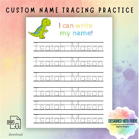 Image result for Custom Name Tracing