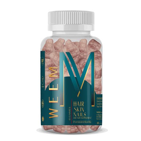 WEEM Hair Skin Nail Vitamin Gummies | Hair skin nails vitamins, Hair ...