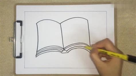 翻开的书本怎么画简单好看 幼儿书本简笔画图片 - 巧巧简笔画