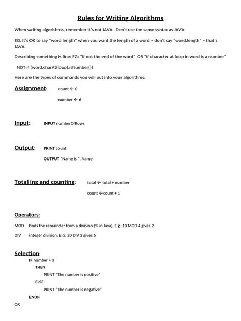 Image result for Algorithm Rules